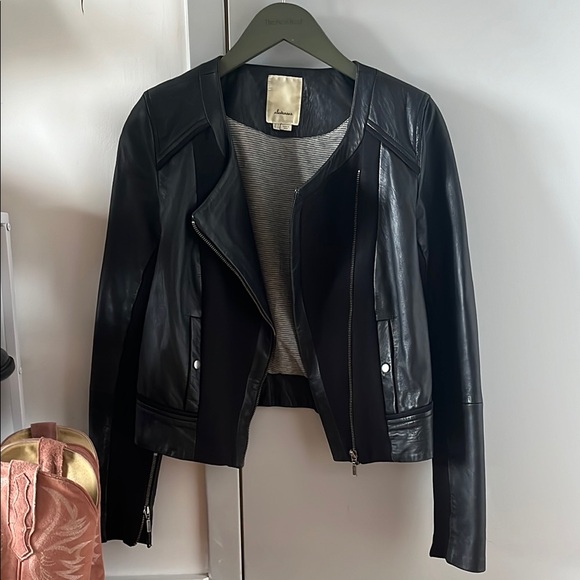 Anthropologie Jackets & Blazers - Black Leather Jacket